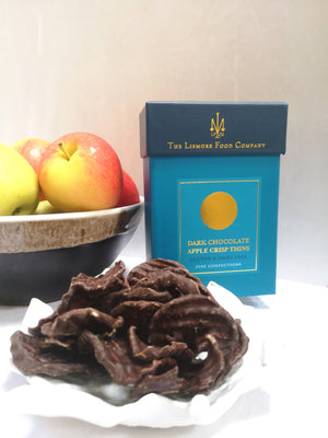 
                  
                    Load image into Gallery viewer, Lismore Dark Chocolate Apple Crisp Thins. Dairy &amp;amp; Gluten Free. 
                  
                