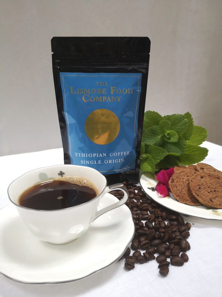 Lismore Ethiopian Single Origin ground coffee. 