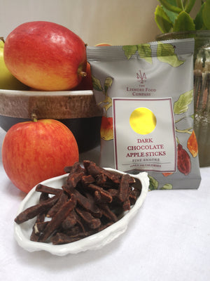 
                  
                    Load image into Gallery viewer, Lismore Dark Chocolate Apple Sticks. Only 115 calories per pack. 
                  
                
